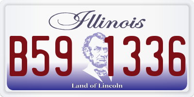 IL license plate B591336