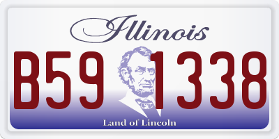 IL license plate B591338