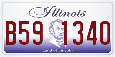 IL license plate B591340