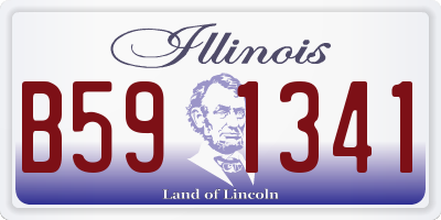 IL license plate B591341