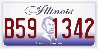 IL license plate B591342