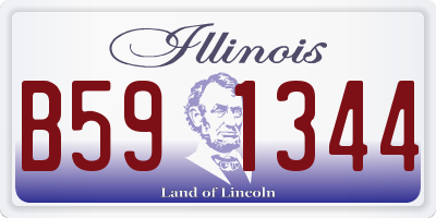 IL license plate B591344