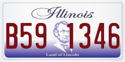 IL license plate B591346