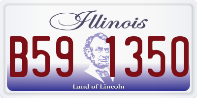 IL license plate B591350
