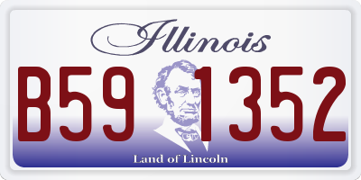 IL license plate B591352