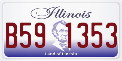 IL license plate B591353