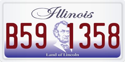 IL license plate B591358