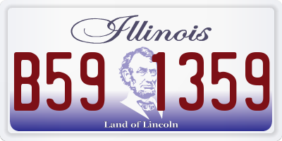 IL license plate B591359
