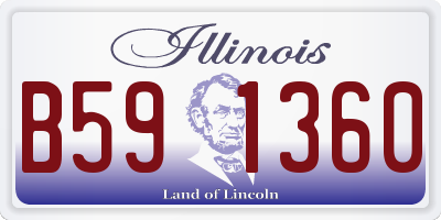 IL license plate B591360
