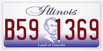 IL license plate B591369