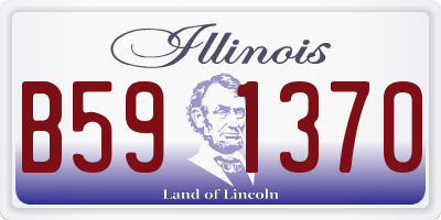 IL license plate B591370