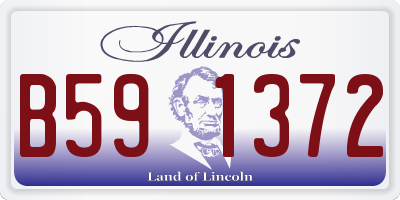 IL license plate B591372
