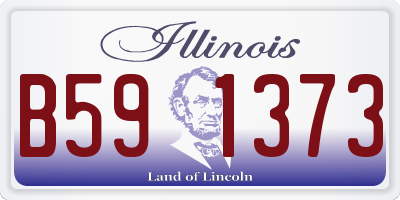IL license plate B591373
