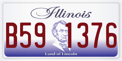 IL license plate B591376