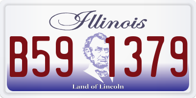 IL license plate B591379