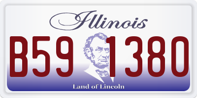 IL license plate B591380