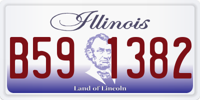 IL license plate B591382
