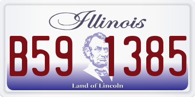 IL license plate B591385