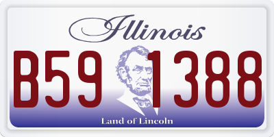 IL license plate B591388