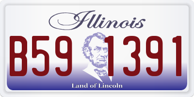 IL license plate B591391