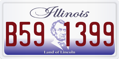IL license plate B591399
