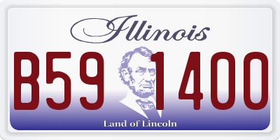 IL license plate B591400