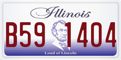 IL license plate B591404