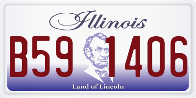 IL license plate B591406