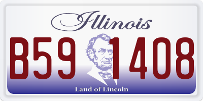 IL license plate B591408