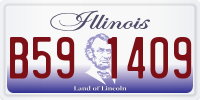 IL license plate B591409