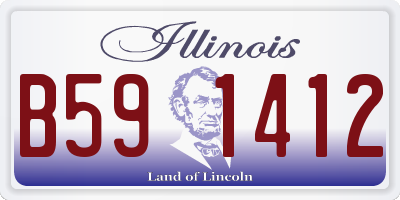IL license plate B591412