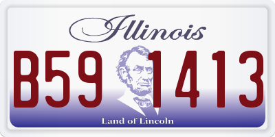 IL license plate B591413