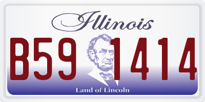 IL license plate B591414