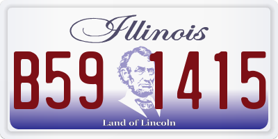 IL license plate B591415