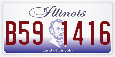 IL license plate B591416