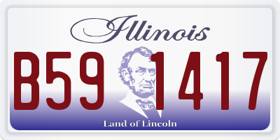 IL license plate B591417