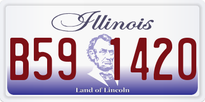 IL license plate B591420