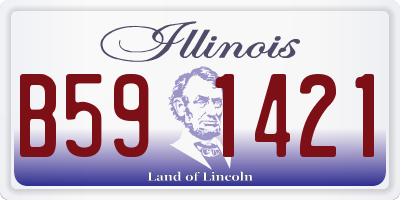 IL license plate B591421