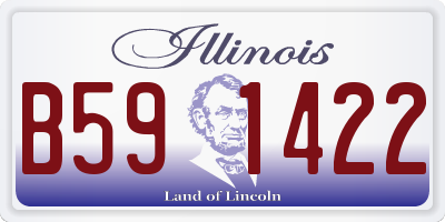 IL license plate B591422