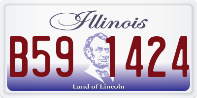IL license plate B591424