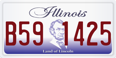 IL license plate B591425