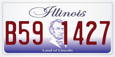 IL license plate B591427