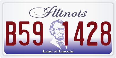 IL license plate B591428