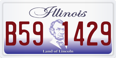 IL license plate B591429