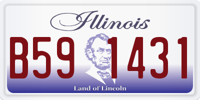 IL license plate B591431