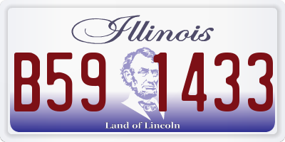 IL license plate B591433