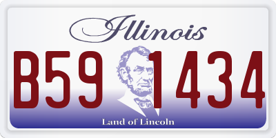 IL license plate B591434