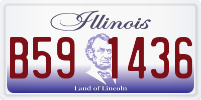 IL license plate B591436
