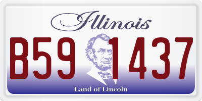 IL license plate B591437
