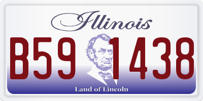 IL license plate B591438